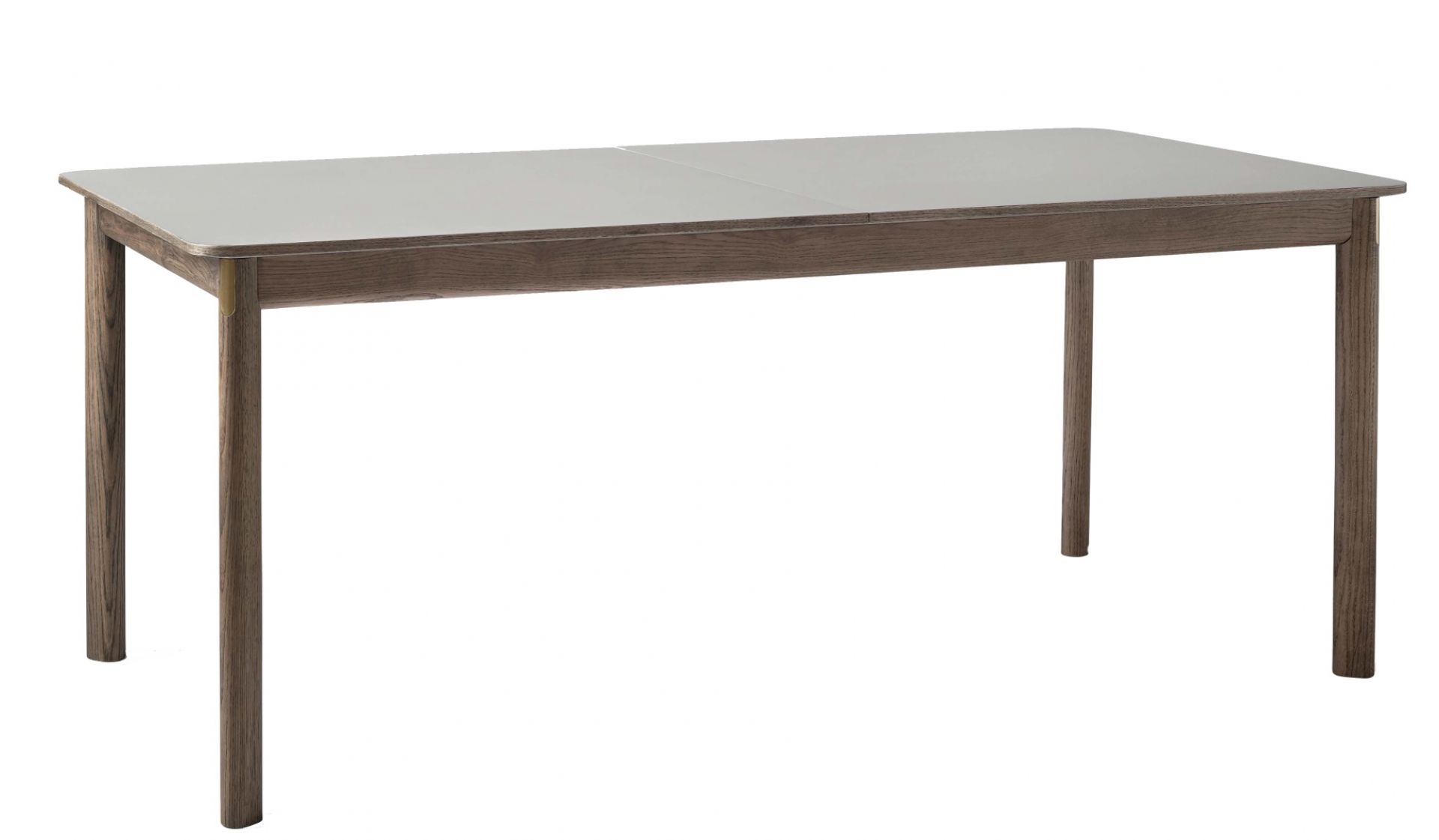 AndTradition Patch Esstisch HW1/HW2 aus Holz mit grauer Tischplatte, modernes Design für Esszimmer.